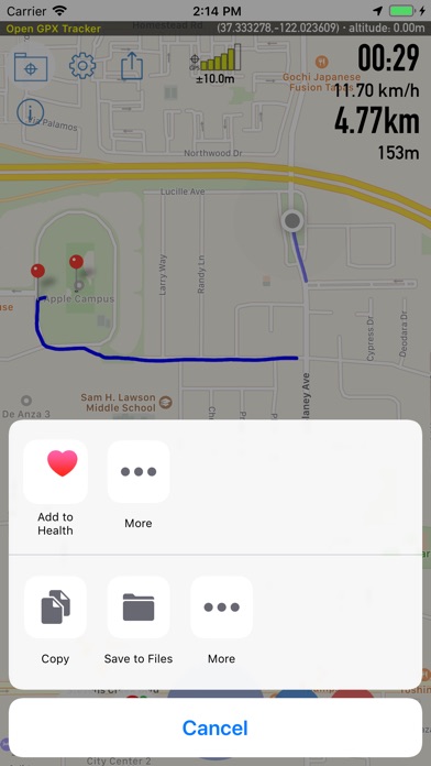 gps tracks app open .gpx