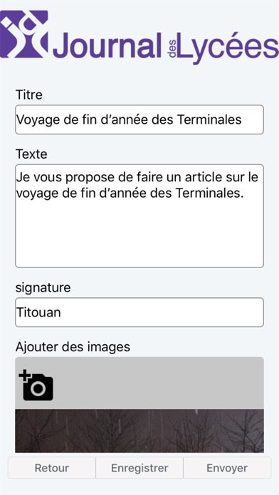 Journal des Lycées screenshot 2