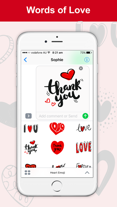 How to cancel & delete Heart Emoji - Cute Heart Stickers from iphone & ipad 3