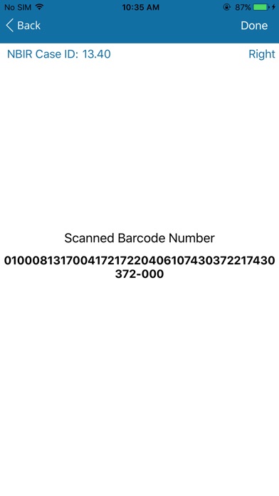 NBIR Barcode Scanner screenshot 4