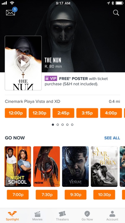 Fandango - Showtimes + Tickets screenshot-0
