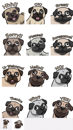 PugMoji - Pug Emoji & Sticker(圖2)-速報App