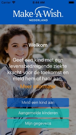 Make-A-Wish aanmeldapp