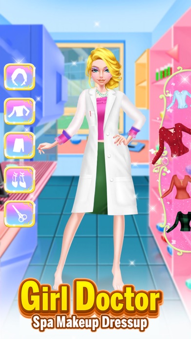 Girl Doctor Spa Makeup Dressup screenshot 2