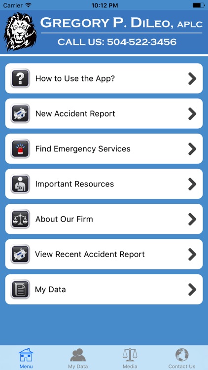 Greg DiLeo Injury Help App