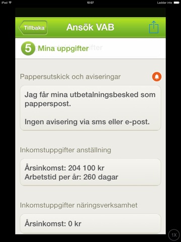 Försäkringskassan screenshot 4