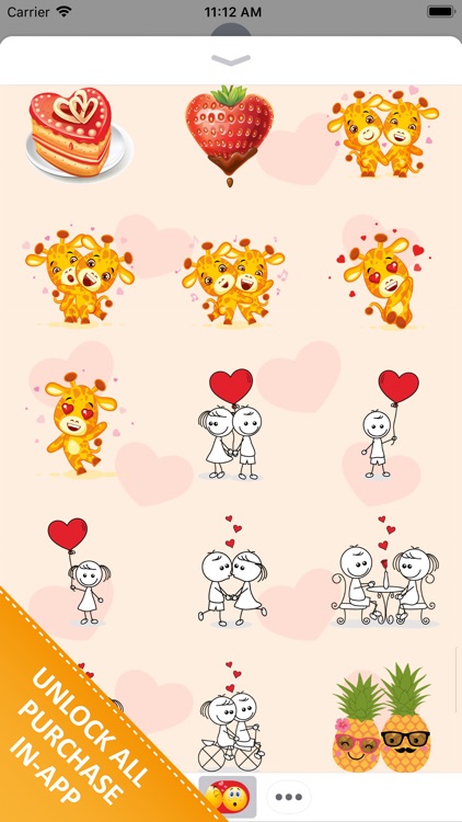 Adorable Couple Love Stickers screenshot-4