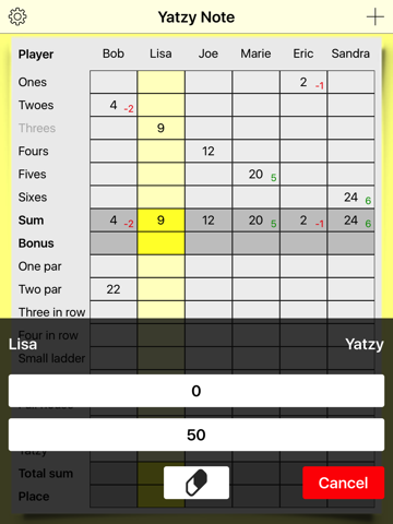 Yatzy Note screenshot 2