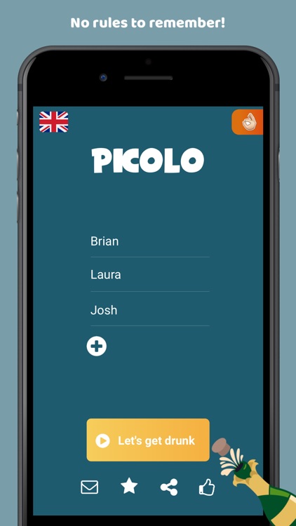 Picolo drinking game