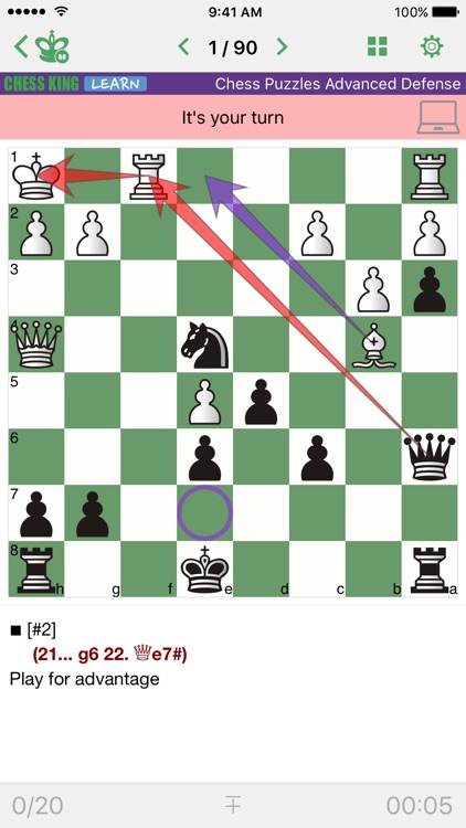 Mate Escape. Chess Puzzles