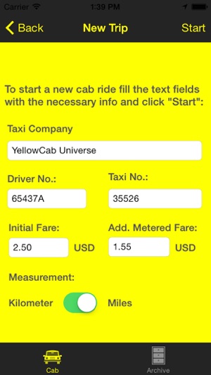 Cab Control