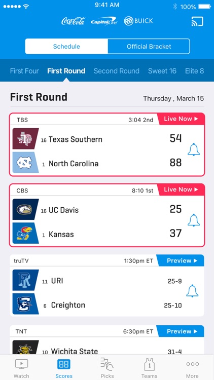 NCAA March Madness Live