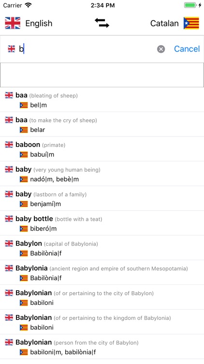 Catalan-English Dictionary screenshot-3