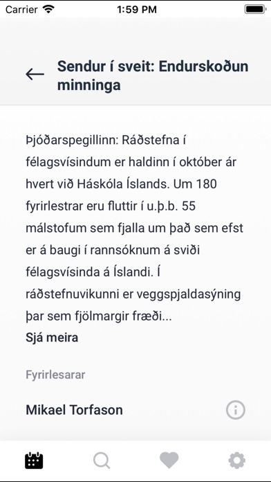 Viðburðir Háskóla Íslands screenshot 3
