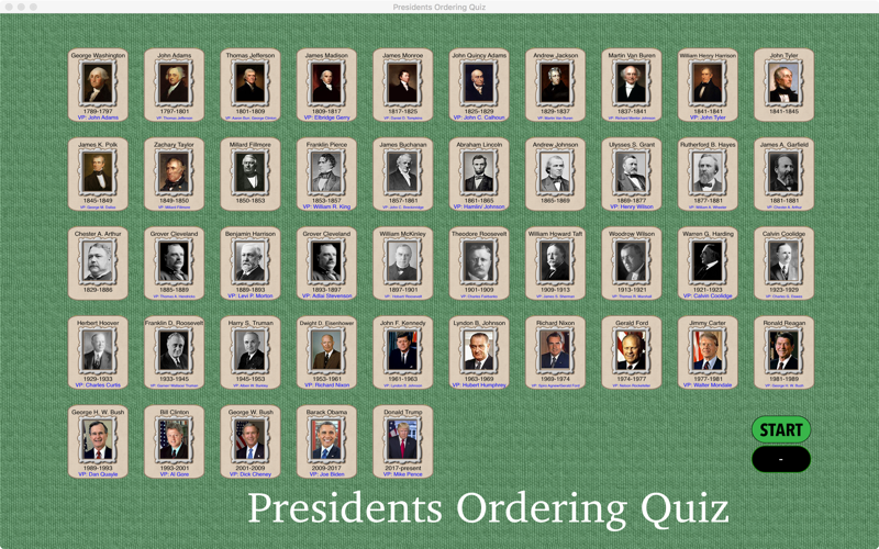 Presidents Ordering Quiz screenshot 3