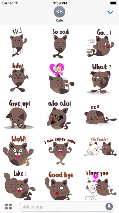 Chocolate cat emoji & sticker screenshot 3
