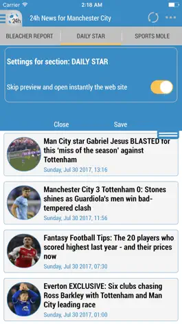 Game screenshot 24h News for Manchester City apk