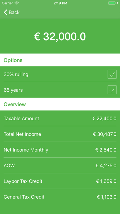 Dutch Tax screenshot 2