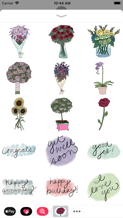 Flower Bouquet Stickersのおすすめ画像3
