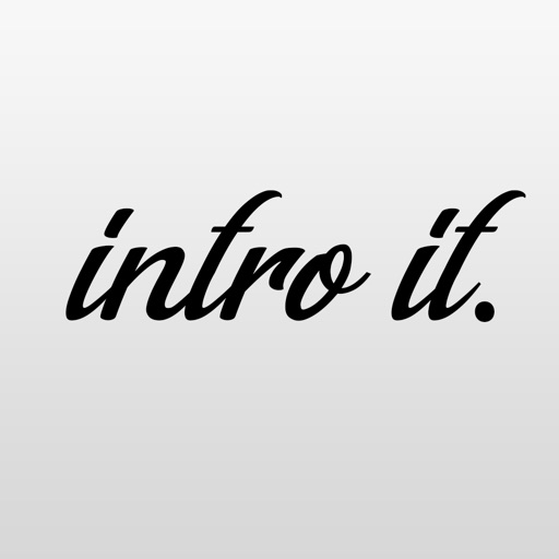 Intro It - Create Text Intros iOS App