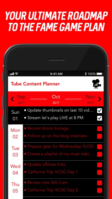 Tube Content Creator Planner screenshot 2