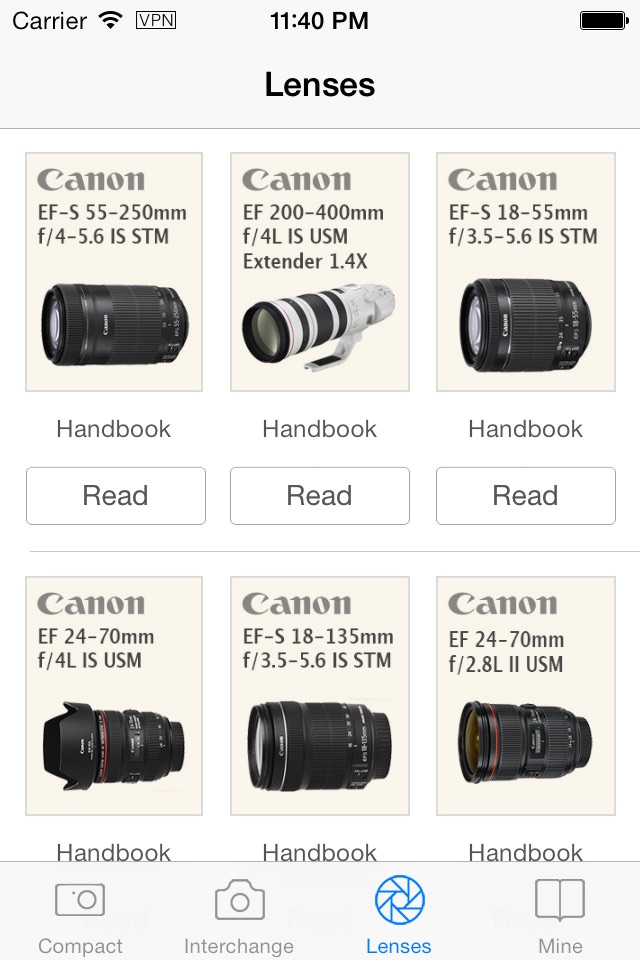 Canon Camera Handbooks screenshot 3