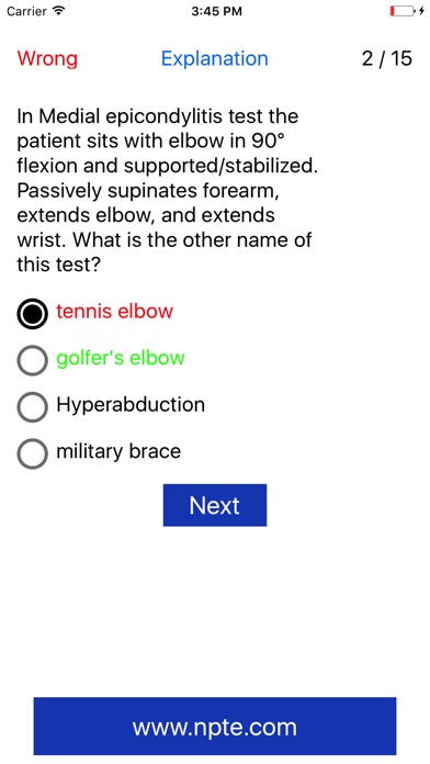 NPTE Exam Review Questions screenshot 4