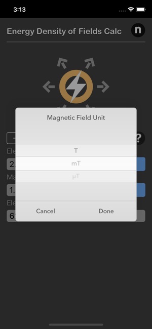 Energy Density of Fields Calc(圖4)-速報App