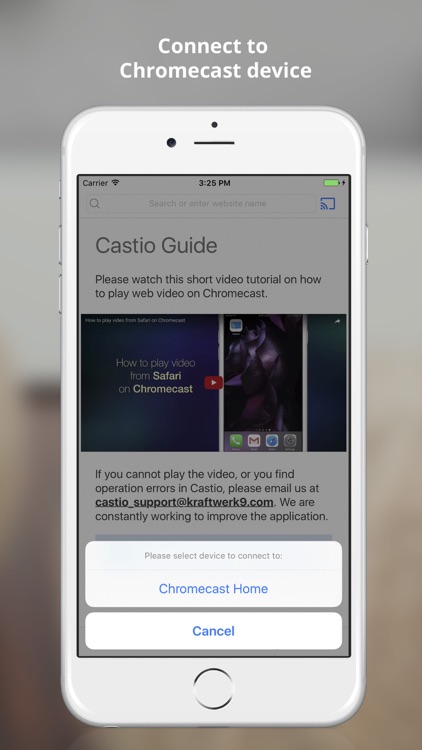 Castio: Web Video Cast