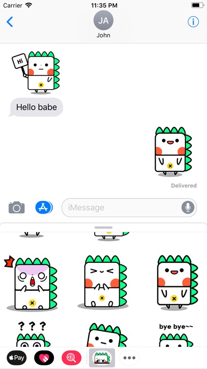 Animated Dinosaurs Stickers