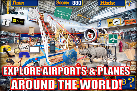 Hidden Objects Airplanes & Airports Object Time screenshot 2