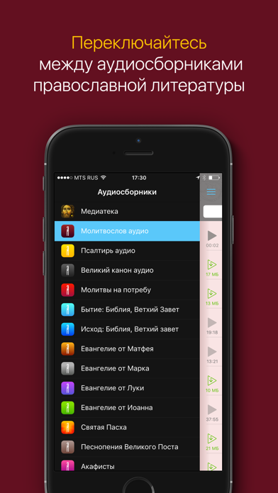Аудиомолитвослов — православный сборник молитв. Полный Screenshot 3