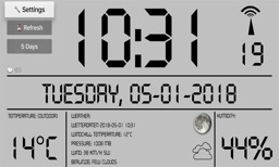 LCD Weather Clock