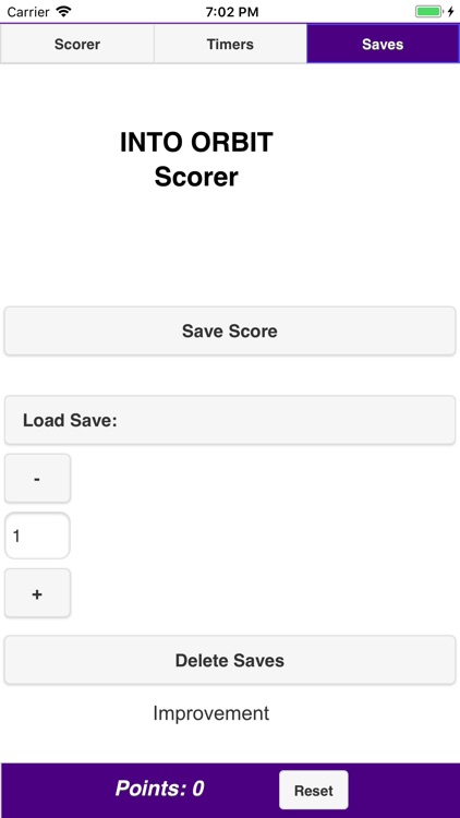 FLL INTO ORBIT Scorer