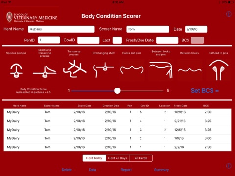 Body Condition Scorer screenshot 2