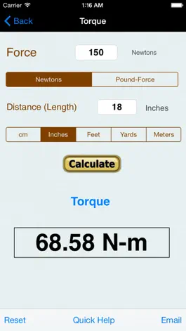 Game screenshot Torque Calculator, Units Conv apk