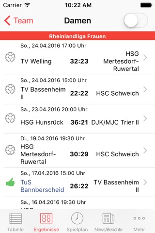 TuS Bannberscheid 07 Handball screenshot 2