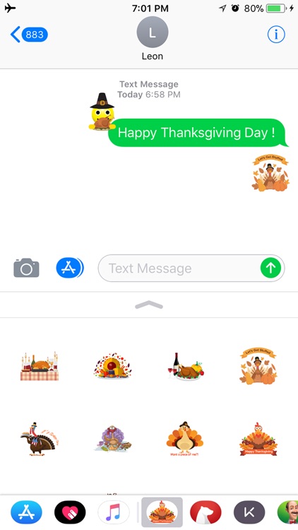 Fun Thanksgiving Sticker screenshot-4