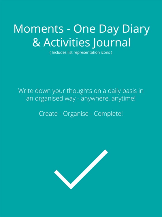 Moments - One Day Diary & Activities Journal