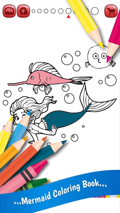 Mermaids Coloring Book screenshot 3