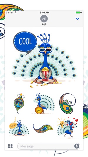 Peacock Stickers