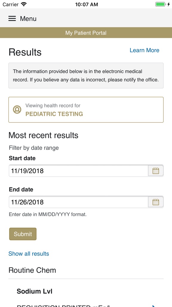 【图】WMC Health App(截图2)