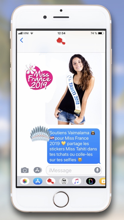 Tahiti Stickers for iMessage