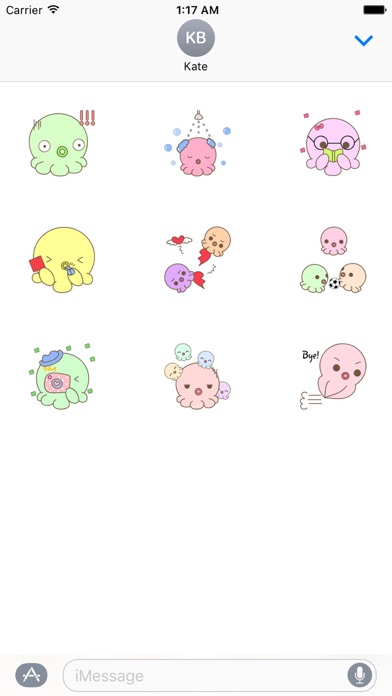 Adorable Octopus Sticker screenshot 3