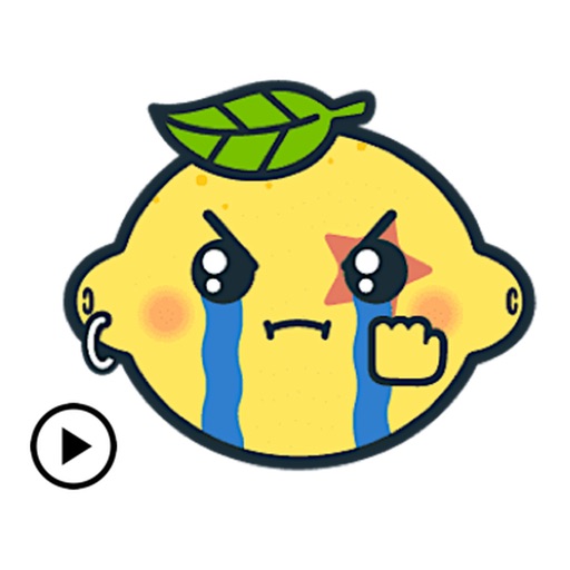 Animated Lemon Emoji Sticker