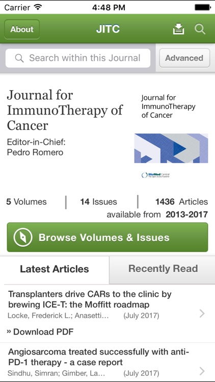 J ImmunoTherapy of Cancer