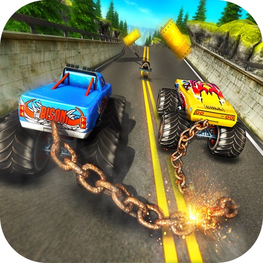 Chained Monster Truck Racing Icon