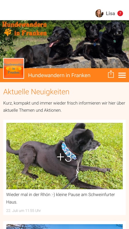 Hundewandern in Franken