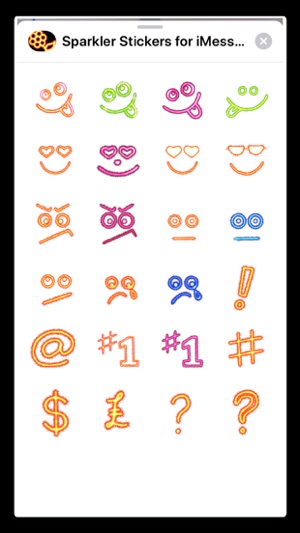 Sparkler Stickers for iMessage(圖6)-速報App