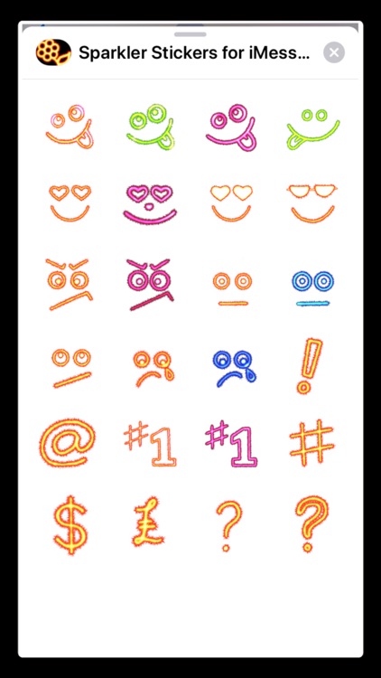 Sparkler Stickers for iMessage screenshot-5